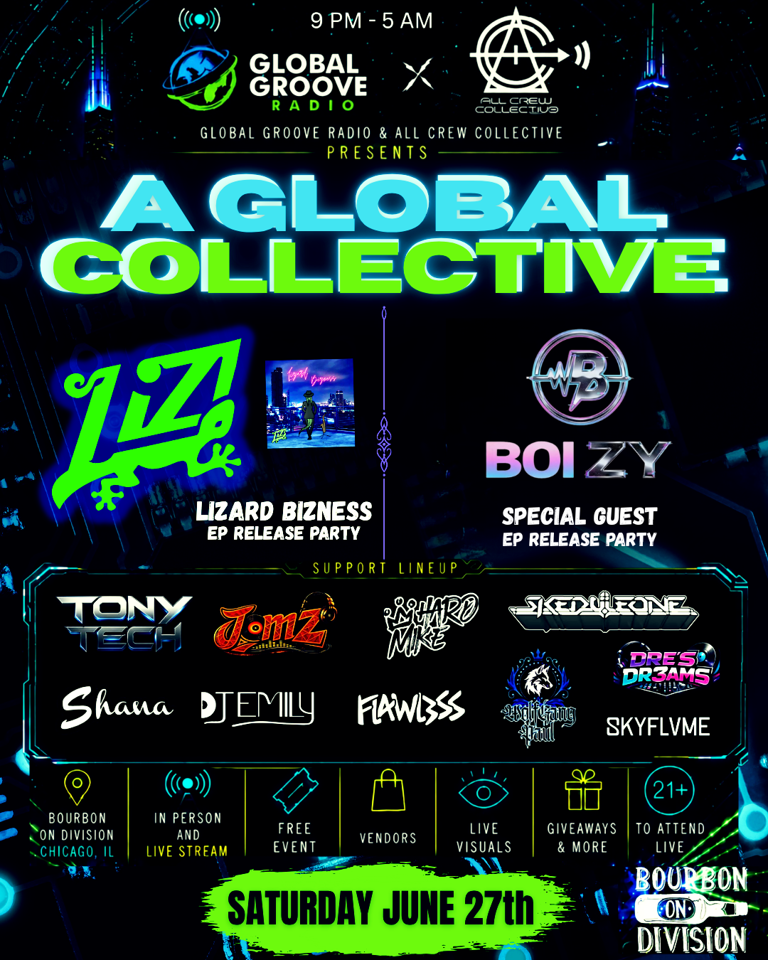 A Global Collective event flyer